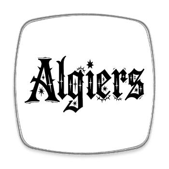 Alger - Magnet carré - blanc - Devant