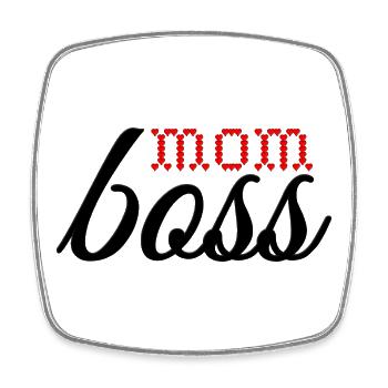 Heartfelt Love Lettering - Square fridge magnet - white - Front