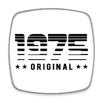 Original 1975 Limited Edition - Birthday - Square fridge magnet - white - Front