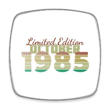40. Geburtstag Limited Edition (SCR) 10/1985 - Viereckiger Kühlschrankmagnet - Weiß - Vorne