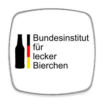Federal Institute for Delicious Beers - Square fridge magnet - white - Front