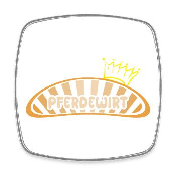 Gift for Horse Keeper - Square fridge magnet - white - Front