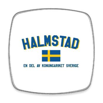 Halmstad fait partie du Royaume de Suède - Magnet carré - blanc - Devant