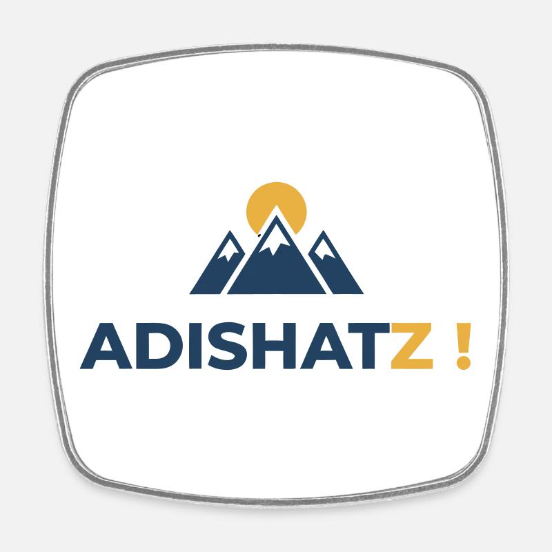 ADISHATZ! - Square fridge magnet - white