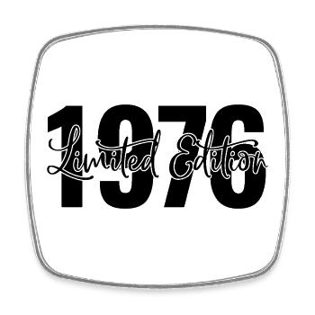 Edition limitée 1976 - Magnet carré - blanc - Devant