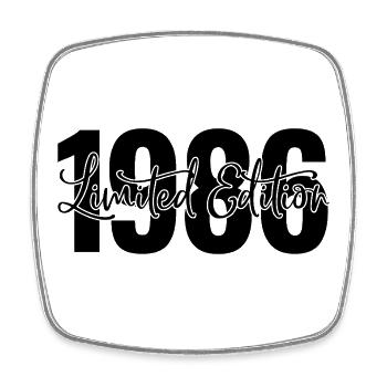 Limited Edition 1986 - Square fridge magnet - white - Front