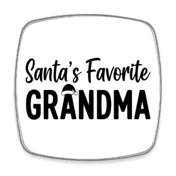 La grand-mère préférée du Père Noël - Magnet carré - blanc - Devant