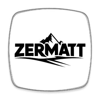 Zermatt - Souvenir Design - Square fridge magnet - white - Front