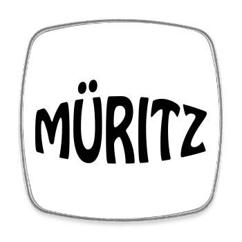 MÜRITZ - Viereckiger Kühlschrankmagnet - Weiß - Vorne