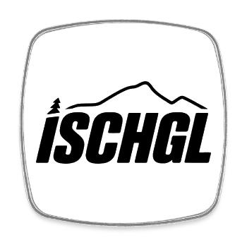 Ischgl - Création de souvenirs - Magnet carré - blanc - Devant