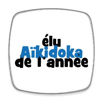 Aikido – Kampfsport – Aikido - Viereckiger Kühlschrankmagnet - Weiß - Vorne