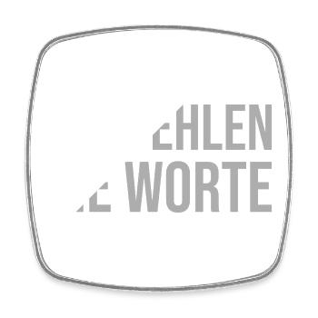 Je suis à court de mots - Magnet carré - blanc - Devant