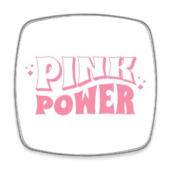 Pink Power Women Style - Viereckiger Kühlschrankmagnet - Weiß - Vorne
