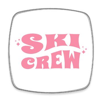 Ski Crew Après Ski Saying - Square fridge magnet - white - Front