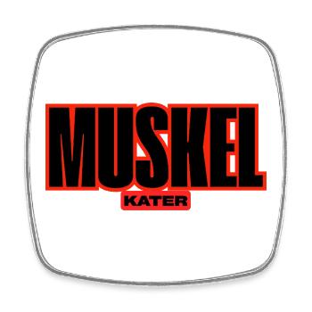  Muskelkater Fitness Motiv, Motivation, Gym, Fit - Viereckiger Kühlschrankmagnet - Weiß - Vorne