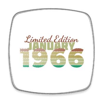 60th Birthday Limited Edition (SCR) 01/1966 - Square fridge magnet - white - Front