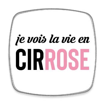 Ich sehe das Leben in der Zirrose - Viereckiger Kühlschrankmagnet - Weiß - Vorne