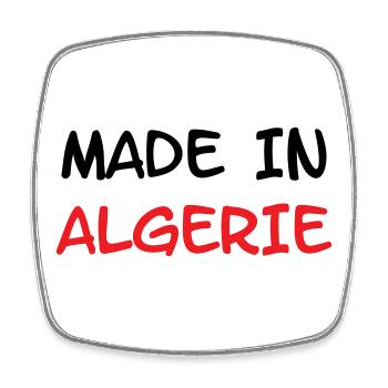 Made in Algérie - Magnet carré - blanc - Devant
