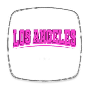 Souvenir de design de Los Angeles Californie - Magnet carré - blanc - Devant