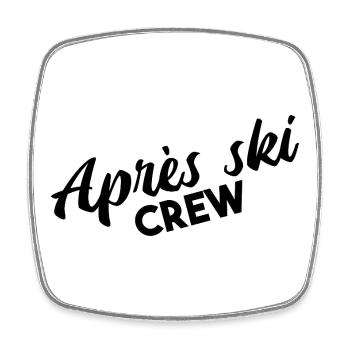Après Ski Crew Party Vibes - Square fridge magnet - white - Front