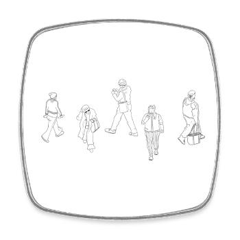 We Are Art - Square fridge magnet - white - Front