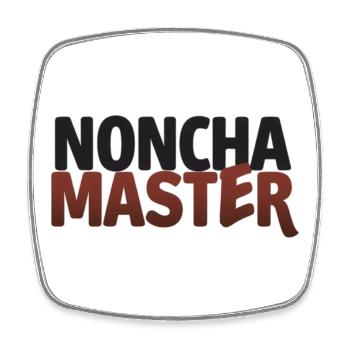 NONCHA MASTER  - Magnet carré - blanc - Devant