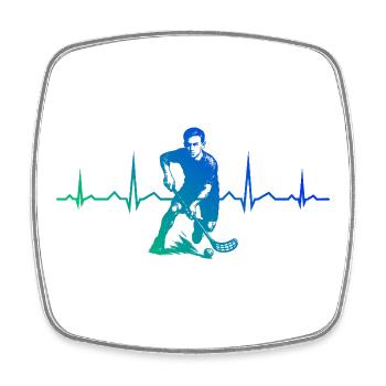 Floorball style for every occasion - Square fridge magnet - white - Front