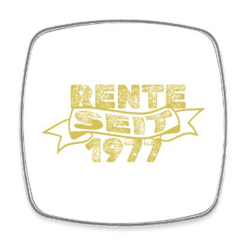 1977 - Viereckiger Kühlschrankmagnet - Weiß - Vorne