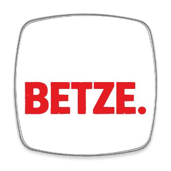 Forever Betze – Kaiserslautern Statement Shirt - Square fridge magnet - white - Front