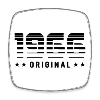 1966 Original Retro Design | Birthday - Square fridge magnet - white - Front