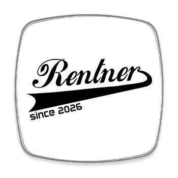 Rentner 2026 Ruhestand Rentner T-Shirt, Tasse - Viereckiger Kühlschrankmagnet - Weiß - Vorne