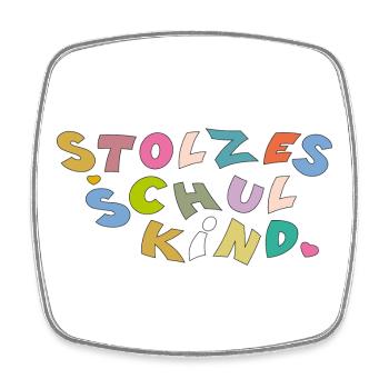 Proud schoolchild - Square fridge magnet - white - Front