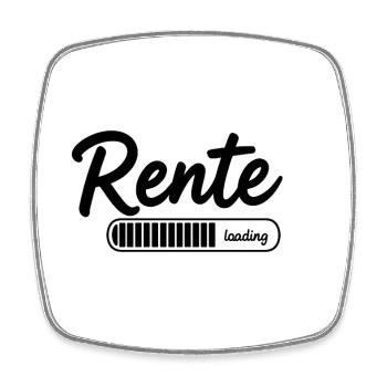 Rente 2026 loading Endlich Ruhestand - Viereckiger Kühlschrankmagnet - Weiß - Vorne