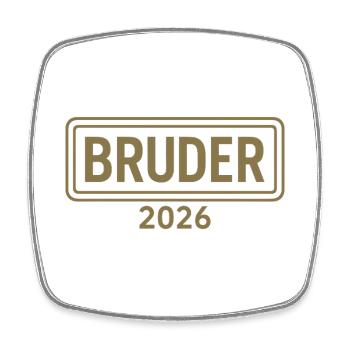 BROTHER 2026 Proud Sibling Announcement - Square fridge magnet - white - Front
