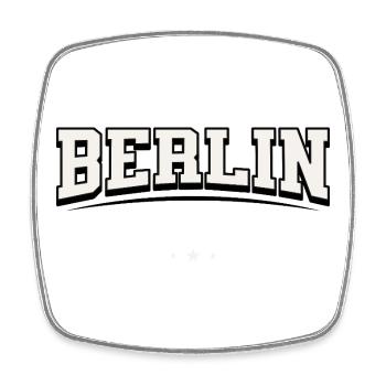Berlin Arch Vintage Germany - Square fridge magnet - white - Front
