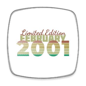 25th Anniversary Limited Edition (SCR) 02/2001 - Square fridge magnet - white - Front
