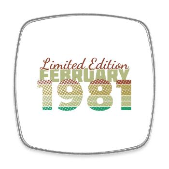 45th Anniversary Limited Edition (SCR) 02/1981 - Square fridge magnet - white - Front