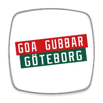 Gothenburg Goa Gubbar - Square fridge magnet - white - Front