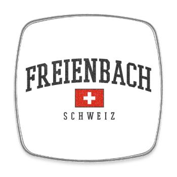 Freienbach Schweiz Emblem - Viereckiger Kühlschrankmagnet - Weiß - Vorne