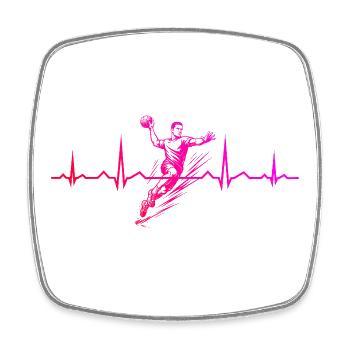 Handball Liebe zum Anziehen für Männer - Viereckiger Kühlschrankmagnet - Weiß - Vorne