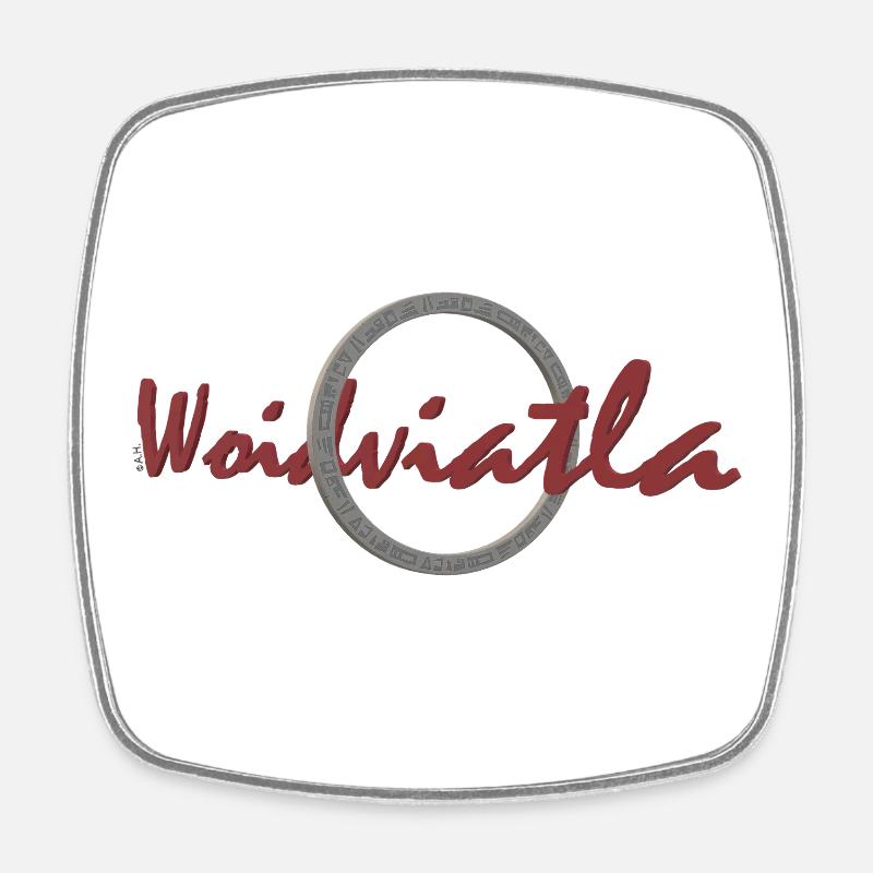 Woidviatla Ring - Square fridge magnet - white