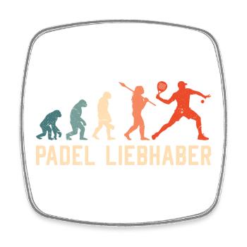 PADEL LOVERS Padel Hobby Padel Sports Funny - Square fridge magnet - white - Front