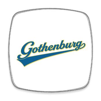 Ich habe mich in Göteborg verlaufen und es geliebt - Viereckiger Kühlschrankmagnet - Weiß - Vorne