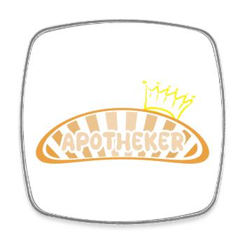 Gift for pharmacists - Square fridge magnet - white - Front