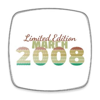 18th Birthday Limited Edition (SCR) 03/2008 - Square fridge magnet - white - Front