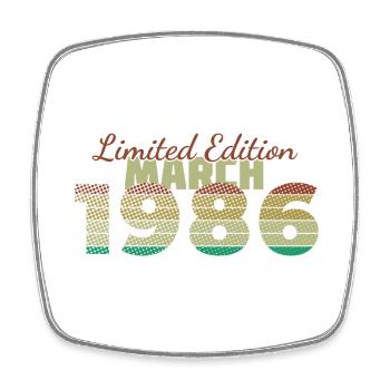 40e anniversaire Édition Limitée (SCR) 03/1986 - Magnet carré - blanc - Devant