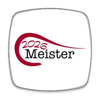 Meister 2026 Meisterschaft - Viereckiger Kühlschrankmagnet - Weiß - Vorne