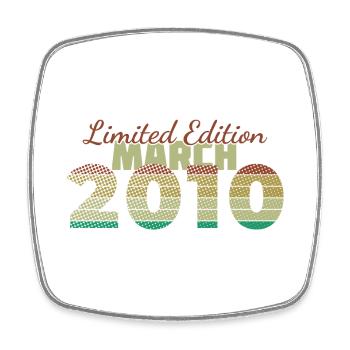 16th Anniversary Limited Edition (SCR) 03/2010 - Square fridge magnet - white - Front