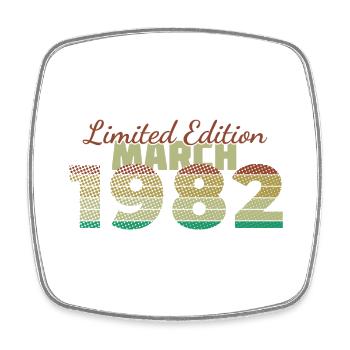 44e anniversaire Édition Limitée (SCR) 03/1982 - Magnet carré - blanc - Devant