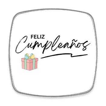 Focus on a small gift - Square fridge magnet - white - Front